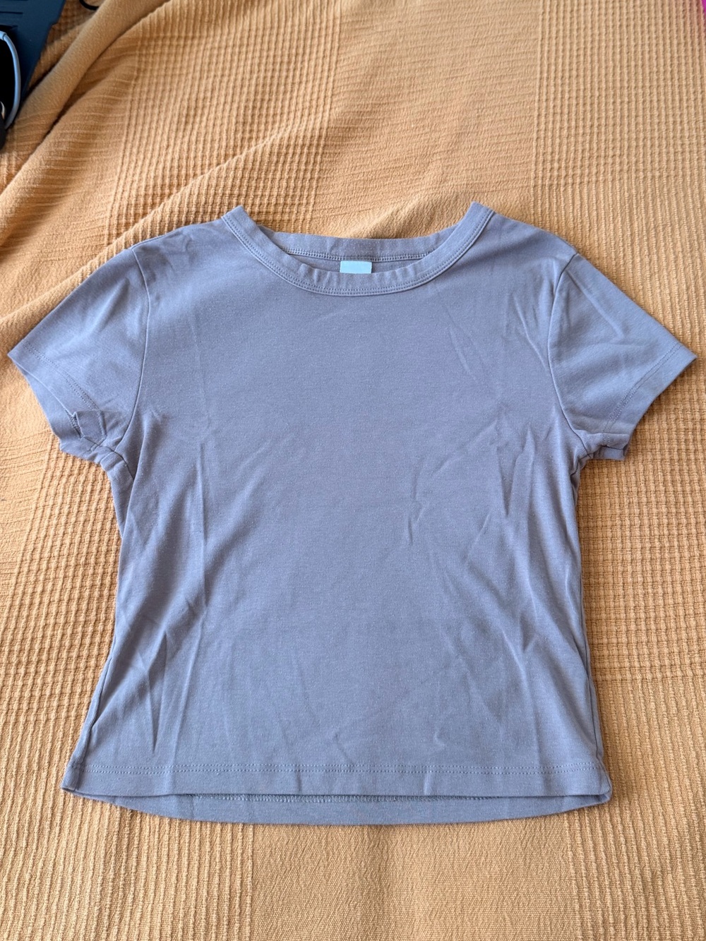 Abound Short Sleeve Crewneck Tee — Brown Taupe